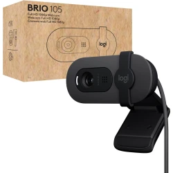 WebCam LOGITECH Brio 105 2mp FHD USB Negra (960-001592) WebCam LOGITECH Brio 105 2mp FHD USB Negra (960-001592) | Hay 10 unidades en almacén | Entrega a domicilio en Canarias en 24/48 horas laborables