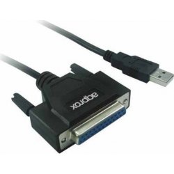 Imagen de Adaptador Approx USB-Paralelo Db25 M-H (APPC26)