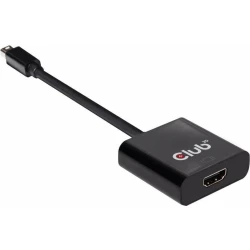 Adaptador Club 3D Mini DP a HDMI 15cm Negro (CAC-21 | CAC-2170 | 8719214470982 | Hay 3 unidades en almacén | Entrega a domicilio en Canarias en 24/48 horas laborables