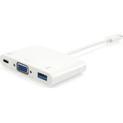Imagen de Adaptador EQUIP USB-C a VGA/USB3.0-A/Usb-C (EQ133462)