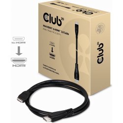 Cable Club 3D Mini HDMI- HDMI4K60Hz1M (CAC-1350) | 8719214470661 [1 de 6]