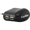 Cargador de Pared CoolBox 2x USB 2.0 Negro (UX-2) | (1)