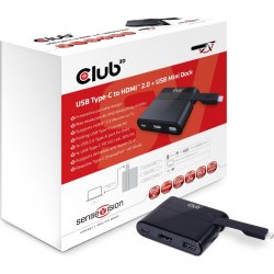 MiniDock Club 3D USB-C a HDMI+USB-A+USB-C (CSV-1534) | 8719214470494 | Hay 1 unidades en almacén | Entrega a domicilio en Canarias en 24/48 horas laborables