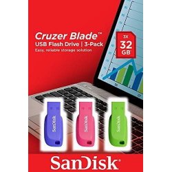 Pendrive Sandisk Cruzer Blade 32gb Pack3 (SDCZ50C-032G) | SDCZ50C-032G-B46T | 0619659169428
