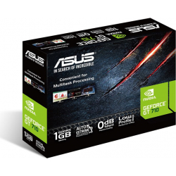 ASUS Nvidia GeForce GT710 1Gb GDDR5 (GT710-SL-1GD5-BRK) | 90YV0AL2-M0NA00 | 4712900744156 [1 de 5]