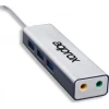 Approx Adaptador USB Sound Card TARJETA DE SONIDO + USB 3.0 HUB APPUSB51HUB | (1)