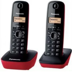 Teléfono Inalámbrico Panasonic Duo R/N (KX-TG1612SPR) | 5025232621910 | Hay 1 unidades en almacén | Entrega a domicilio en Canarias en 24/48 horas laborables