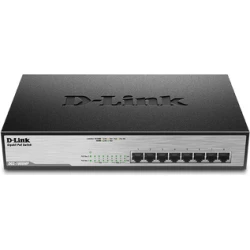 Switch D-Link 8p 10/100/1000 PoE+ Rack 1U (DGS-1008MP) | 0790069420337 [1 de 4]