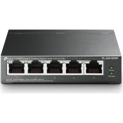 Switch TP-Link 5xRJ45 GbE PoE 56W Negro (TL-SG1005P) | TLSG1005P | Hay 3 unidades en almacén | Entrega a domicilio en Canarias en 24/48 horas laborables