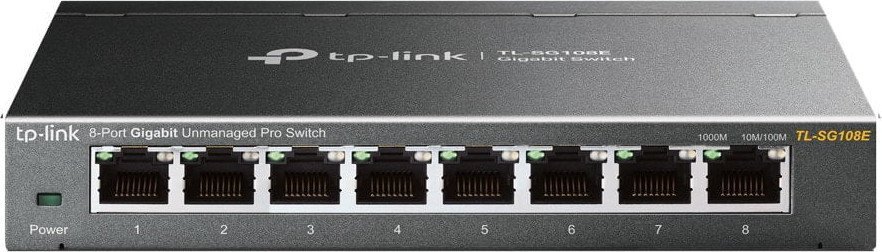 Switch TP-Link 8p 10/100/1000 Metal (TL-SG108E) | 6935364021856 [1 de 3]
