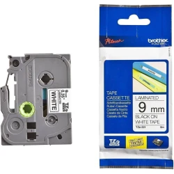Cinta BROTHER 9mm 8m Negro sobre Blanco (TZe-221) | TZE221 | 0012502625674 | Hay 1 unidades en almacén | Entrega a domicilio en Canarias en 24/48 horas laborables