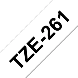 Cinta Rotuladora BROTHER 36mm Negro/Blanco (Tze-261) | Hay 1 unidades en almacén | Entrega a domicilio en Canarias en 24/48 horas laborables