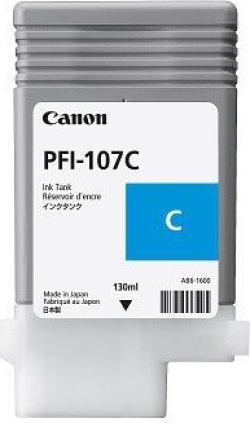 Tinta Canon PFI-107C Cian (6706B001) | 0013803155419 | Hay 1 unidades en almacén | Entrega a domicilio en Canarias en 24/48 horas laborables