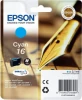 Tinta Epson 16 T1622 Cian 3.1ml 165 pág (C13T16224012) | (1)