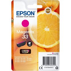 Tinta Epson 33 T3343 Magenta 4.5ml (C13T33434012) | 8715946626222