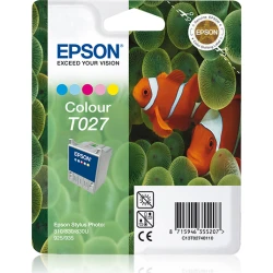 Tinta Epson T027 Pack 5 Colores 46ml (C13T02740110) | 8715946355207 | Hay 1 unidades en almacén | Entrega a domicilio en Canarias en 24/48 horas laborables