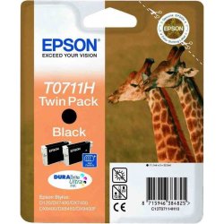 Tinta Epson T0711H Negro Pack 2 (C13S02010840) | C13T07114H10 | 3610170030294
