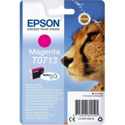Tinta Epson T0713 Magenta 5.5ml (C13T07134012) | 8715946624525