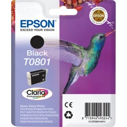 Tinta Epson T0801 Negro Photo 7.4ml (C13T08014011) | 8715946498089 | Hay 1 unidades en almacén | Entrega a domicilio en Canarias en 24/48 horas laborables