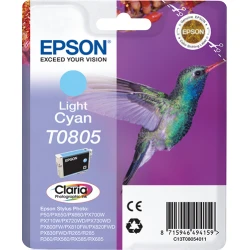Tinta Epson T0805 Cian Claro Photo 7.4ml (C13T08054011) | 8715946497471