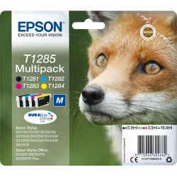 Tinta Epson T1285 Pack Negro Tricolor (C13T12854012) | 8715946624662