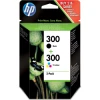 HP Pack de ahorro de 2 cartuchos de tinta original 300 negro/Tri-color | (1)