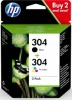 Tinta HP 304 Pack Negro/Tricolor 4ml/2ml (3JB05AE) | (1)