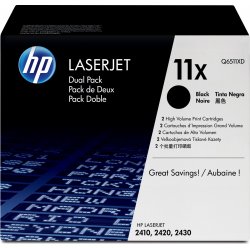 Toner HP LaserJet 11X Pack 2 Negro 12000 pág (Q6511XD) | 0882780984929