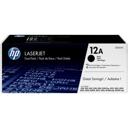Toner HP LaserJet 12A Pack 2 Negro 4000 pág (Q2612AD) | 0807027519696