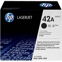 Toner HP LaserJet 42A Negro 10000 páginas (Q5942A) | 0829160221755