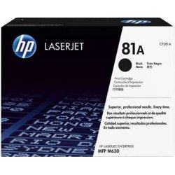 Toner HP LaserJet 81A Negro 10500 páginas (CF281A) | 0887758147894 | Hay 2 unidades en almacén | Entrega a domicilio en Canarias en 24/48 horas laborables