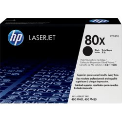 Toner HP LaserJet Pro 80X Negro 6900 páginas (CF280X) | 0886111144150