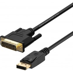 Cable AISENS Displayport/M a DVI/M 2m Negro (A125-0366) | 8436574703733 | Hay 3 unidades en almacén | Entrega a domicilio en Canarias en 24/48 horas laborables