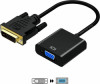 Conversor AISENS DVI-D/M a VGA/H 10cm Negro (A147-0352) | (1)
