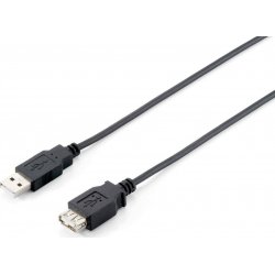 EQUIP Cable Extensión USB2.0 Tipo A M-H 3m (EQ128851) | 4015867164730 | Hay 9 unidades en almacén | Entrega a domicilio en Canarias en 24/48 horas laborables