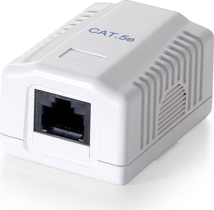 CAJA DE EMPALME EQUIP RJ45 H-H CAT6 FTP METAL