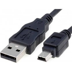 Imagen de Nanocable USB 2.0 A/M-Mini B/M 0.5m Negro (10.01.0400)