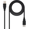 Nanocable USB 2.0 Tipo A/M-A/H 3m Negro (10.01.0204-BK) | (1)