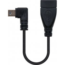 Imagen de Nanocable USB2.0 OTG Acodado B/M-A/H 15cm (10.01.3900)