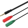 Cable AISENS Adaptador audio jack3.5/M-H (A128-0354) | (1)