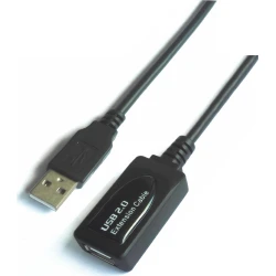 Cable AISENS USB2.0 Tipo A/M-A/H 5m Negro (A101-0018) | 8436574700176 | Hay 2 unidades en almacén | Entrega a domicilio en Canarias en 24/48 horas laborables