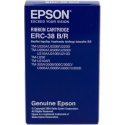 Cinta Epson ERC-38BR Negro/Rojo (S015376) | C43S015376 | 0010343812642 | Hay 10 unidades en almacén | Entrega a domicilio en Canarias en 24/48 horas laborables