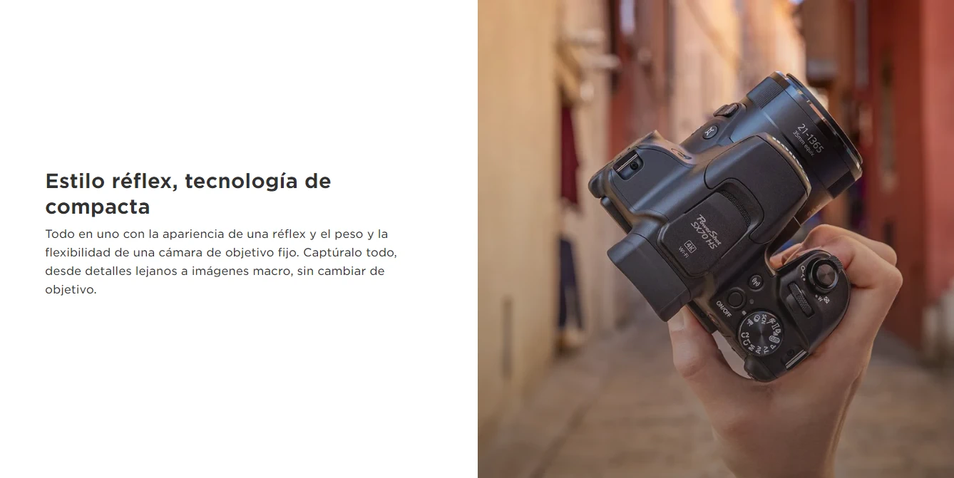 Canon Powershot SX70 HS 65X ZOOM 4K ULTRA HD Negra - imagen 2