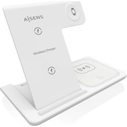 BASE CARGADOR AISENS SMARTPHONE/APPLE WATCH/AURICULARES WIRE | ASCH-15W3WC044-W | 8435739901694 | Hay 4 unidades en almacén | Entrega a domicilio en Canarias en 24/48 horas laborables