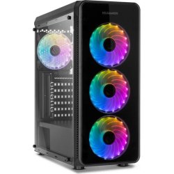 CAJA ORDENADOR GAMING NOX HUMMER TGX RAINBOW ATX RGB BLACK | NXHUMMERTGM | 8436532169502 | Hay 1 unidades en almacén | Entrega a domicilio en Canarias en 24/48 horas laborables