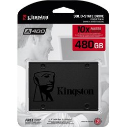 DISCO DURO SSD KINGSTON 480GB SSDNOW SA400 | SA400S37/480G | 740617263442 | Hay 98 unidades en almacén | Entrega a domicilio en Canarias en 24/48 horas laborables
