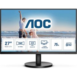 MONITOR AOC 27 QHD 2K MULTIMEDIA VGA HDMI DP 3YR GARANTIA | Q27B3MA | 4038986180429 | Hay 19 unidades en almacén | Entrega a domicilio en Canarias en 24/48 horas laborables
