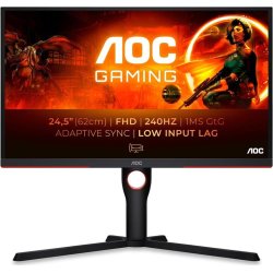 MONITOR GAMING AOC 24.5 240HZ MULTIMEDIA ERGONOMICO HDMI DP  | 25G3ZM | Hay 3 unidades en almacén | Entrega a domicilio en Canarias en 24/48 horas laborables