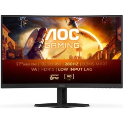 MONITOR GAMING AOC 27 CURVO 280HZ HDMI DISPLAYPORT BLACK MONITOR GAMING AOC 27 CURVO 280HZ HDMI DISPLAYPORT BLACK | C27G4ZXE | 4038986182027 | Hay 3 unidades en almacén | Entrega a domicilio en Canarias en 24/48 horas laborables