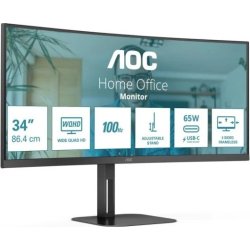 MONITOR PROFESIONAL AOC 34 WQHD 180HZ ULTRAPANORAMICO CURVO  | CU34V5C | 4038986110198 | Hay 2 unidades en almacén | Entrega a domicilio en Canarias en 24/48 horas laborables